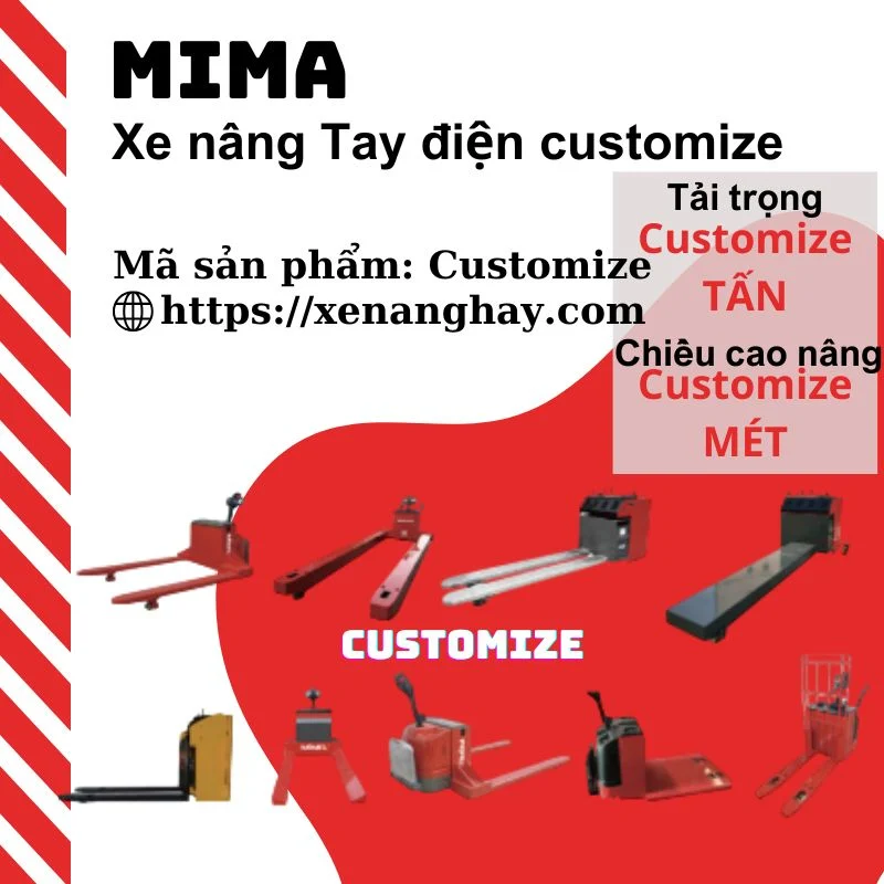 Xe nâng tay điện customize