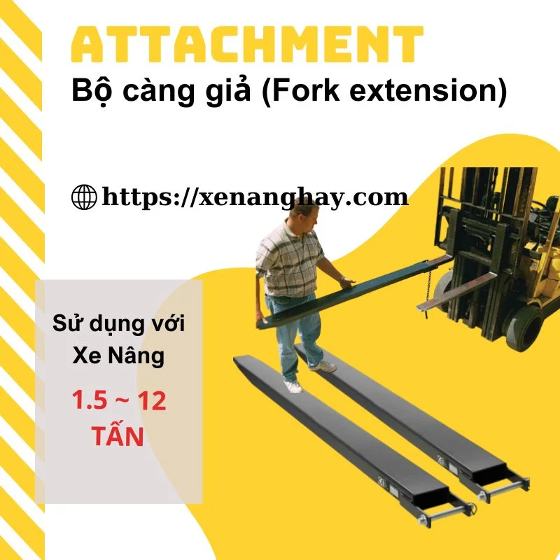 Bộ càng giả xe nâng fork extension