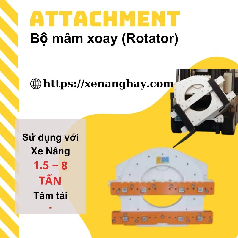 Bộ mâm xoay xe nâng rotator