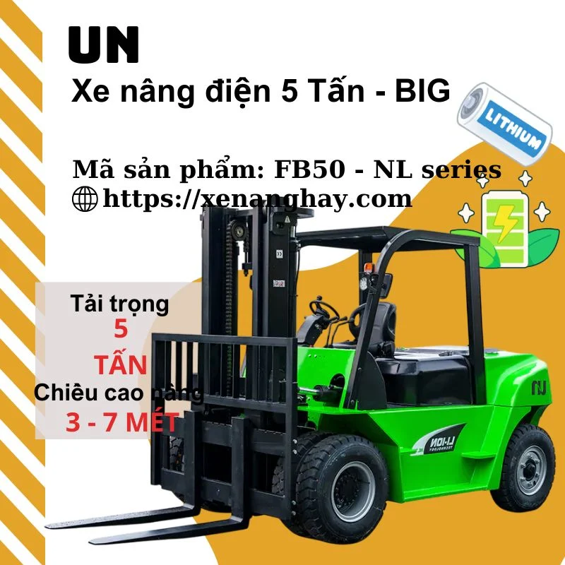Xe nâng điện 5 tấn big