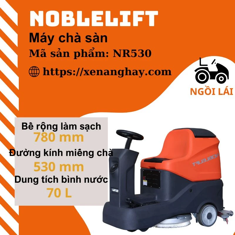 Máy chà sàn ngồi lái NR530 Noblelift