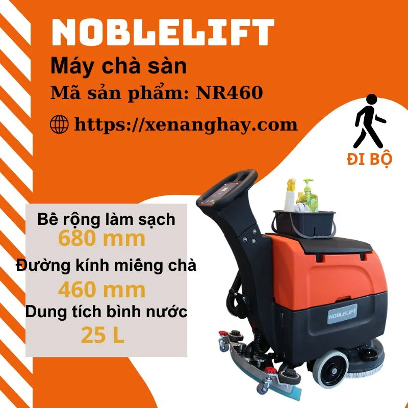 Máy chà sàn đẩy tay NR460 Noblelift