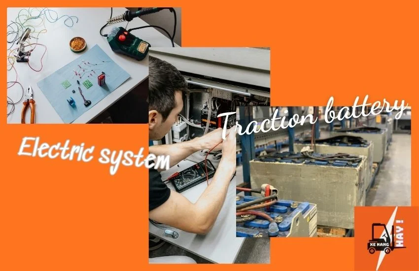 Sửa chữa bo mạch điện và hệ thống bình ắc quy xe nâng tại Đà Nẵng