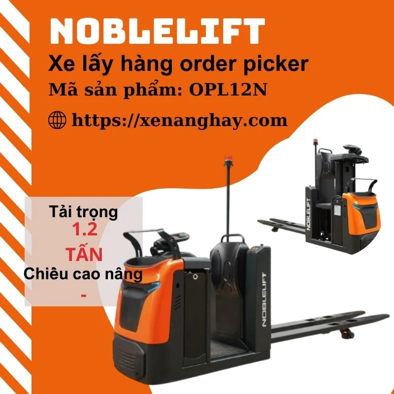 Xe lấy hàng order picker Noblelift OPL12N
