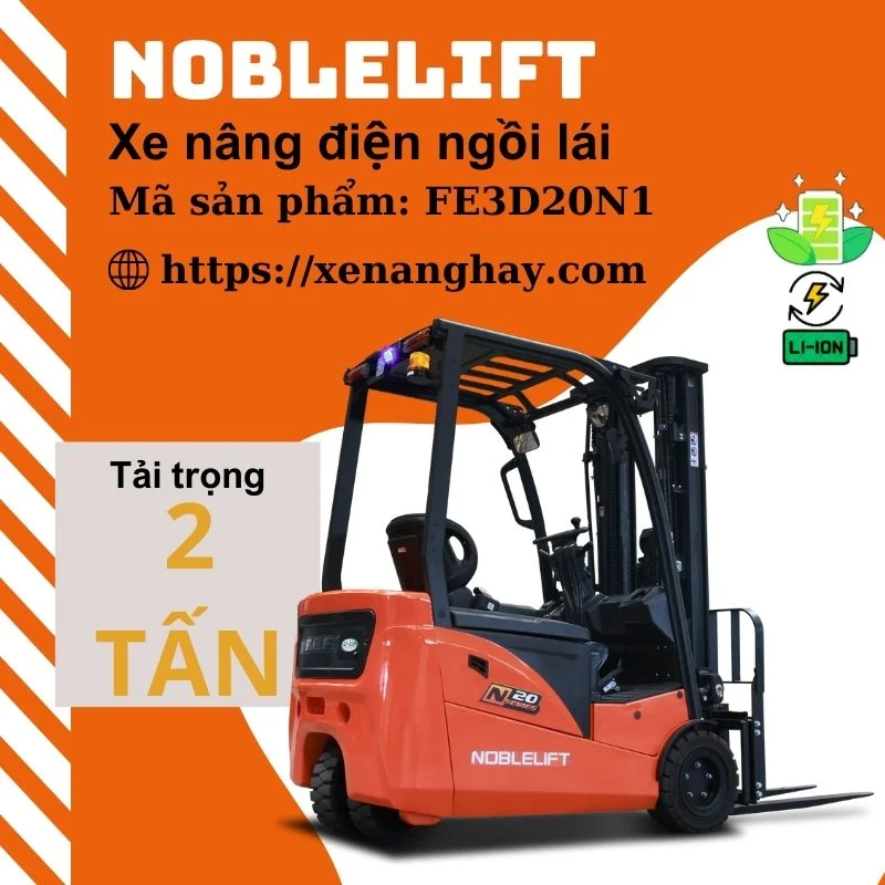 Xe nâng điện 3 bánh FE3D20N1 Noblelift