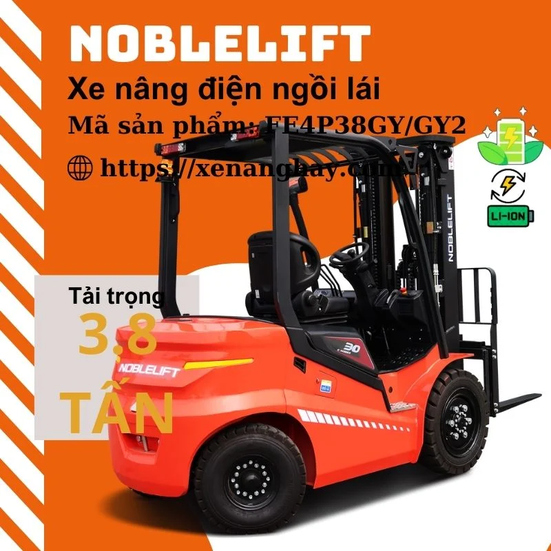 Xe nâng điện 3.8 tấn FE4P38GY/GY2 Noblelift ngồi lái