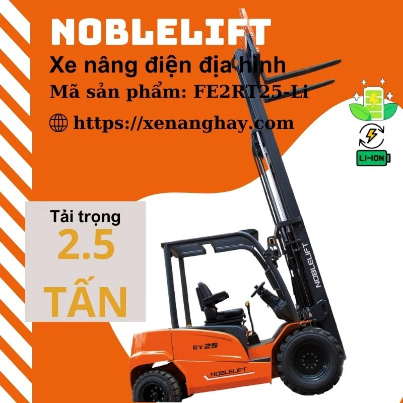 Xe nâng điện địa hình FE2RT25-LI Noblelift
