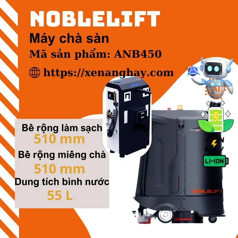 Máy chà sàn tự động ANB450 Noblelift