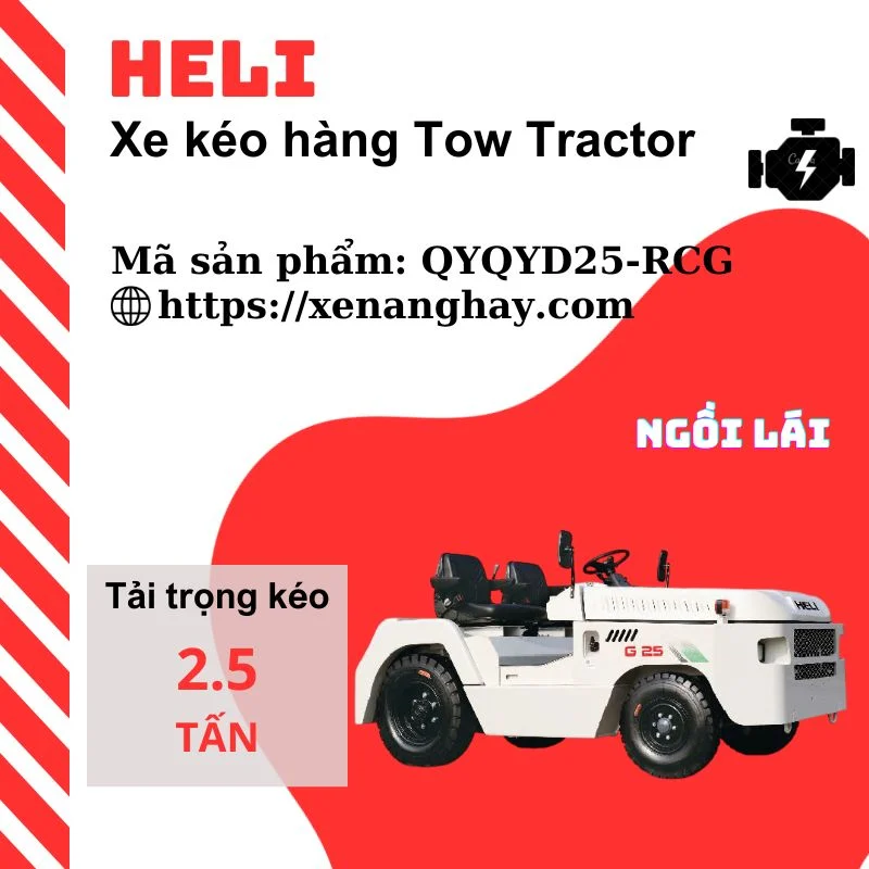 Xe kéo hàng diesel 2.5 tấn QYQYD25-RCG Heli