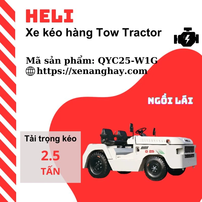 Xe kéo hàng diesel 2.5 tấn QYC25-W1G Heli